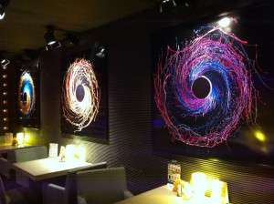 Бар «CITYBAR», постеры в интерьере